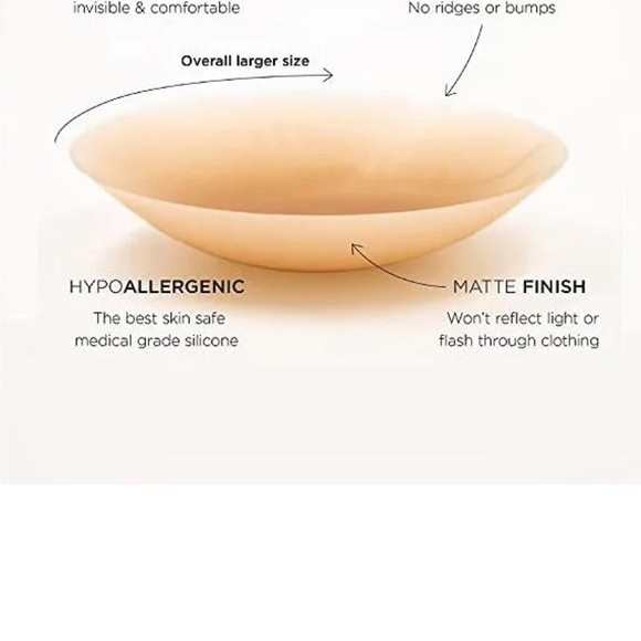 2 Pack Medical Grade Sticky Adhesive Silicon Coco Nipple Cover Petals Pasties - Picture 7 of 7